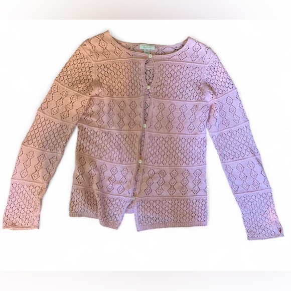 Christopher & Banks Light Pink Knit Cardigan - Picture 1 of 3